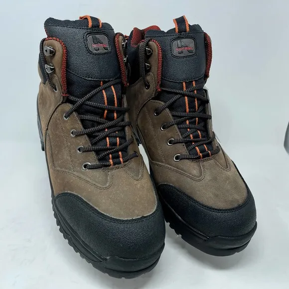 Iron Age Dozer Steel Toe New Leather Work Boots Brown Black Mens 13 S1228-1251