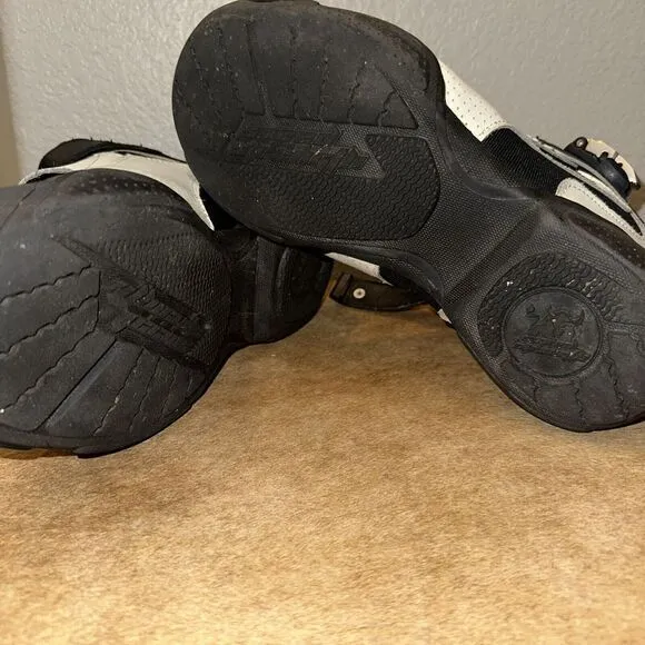 Joe Rocket Atomic Motorcycle Boot/ Shoe Black‎ /White US Size 10
