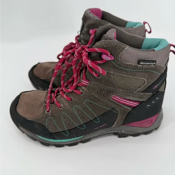 Karrimor Hot Rock Gray &amp; Purple Rain and Snow Boots with Ankle Support Size 5J