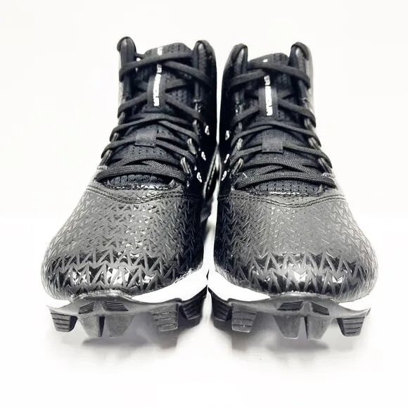 NEW Under Armour Hammer Mid JR Football Cleats Shoes Kids Size 4.5