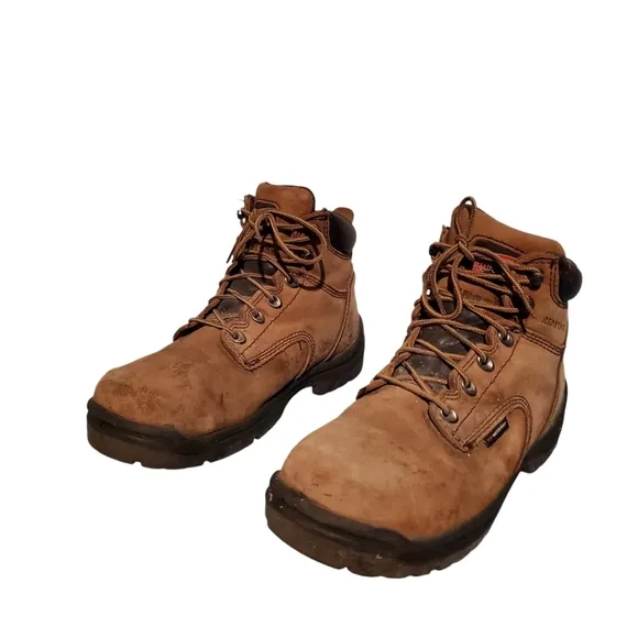 Red Wing Shoes 2892 Brown Leather Lace-Up Combat Ankle Work Boots Men's Size 7.5