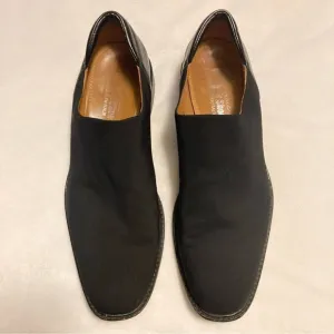 Right Bank Shoe Co Homme Men’s 9M Black Elastic Loafer Tuxedo Shoes Stretch Flat