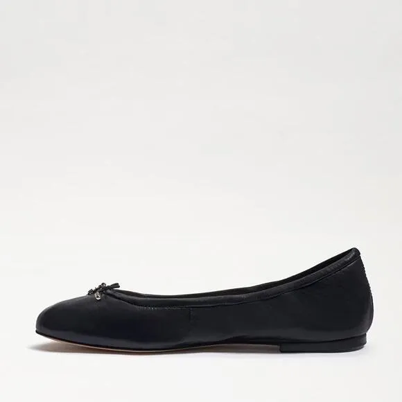 Sam Edelman Felicia Ballet Flat Girls Size 13 Black Leather Slip on Shoes ZPO673