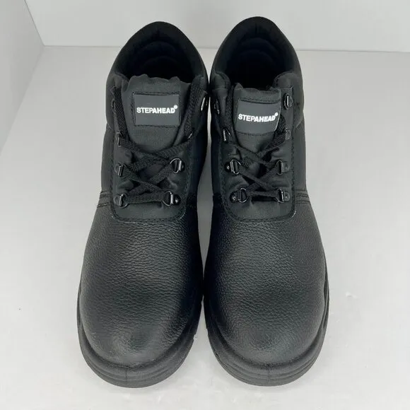 Stepahead Mens Cumbria ENFW1 Black Composite Toe Leather Size 12.5 Work Boots